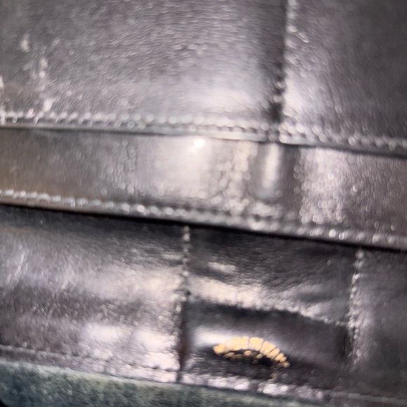 Gucci Sherry Line Horsebit Pouch Navy Leather Vintage Used - Picture 4 of 6